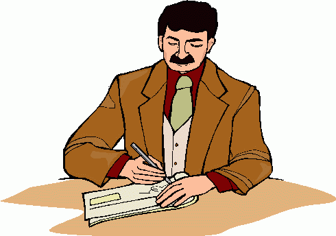 Business writing clipart