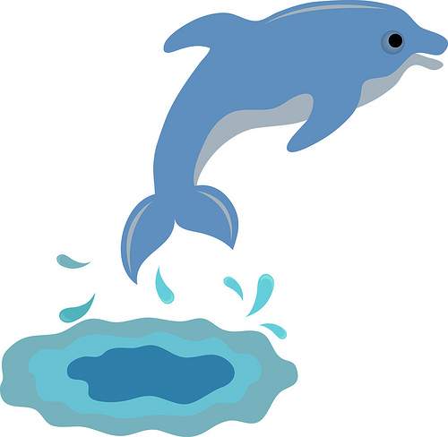 Cartoon baby dolphin dolphin clip art art design gallery