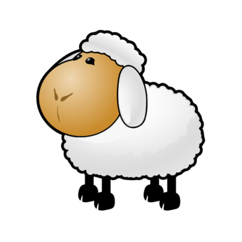 Cartoon sheep clip art