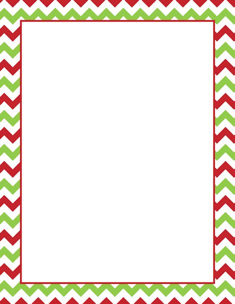 Christmas borders printable christmas chevron border free pdf and clip art