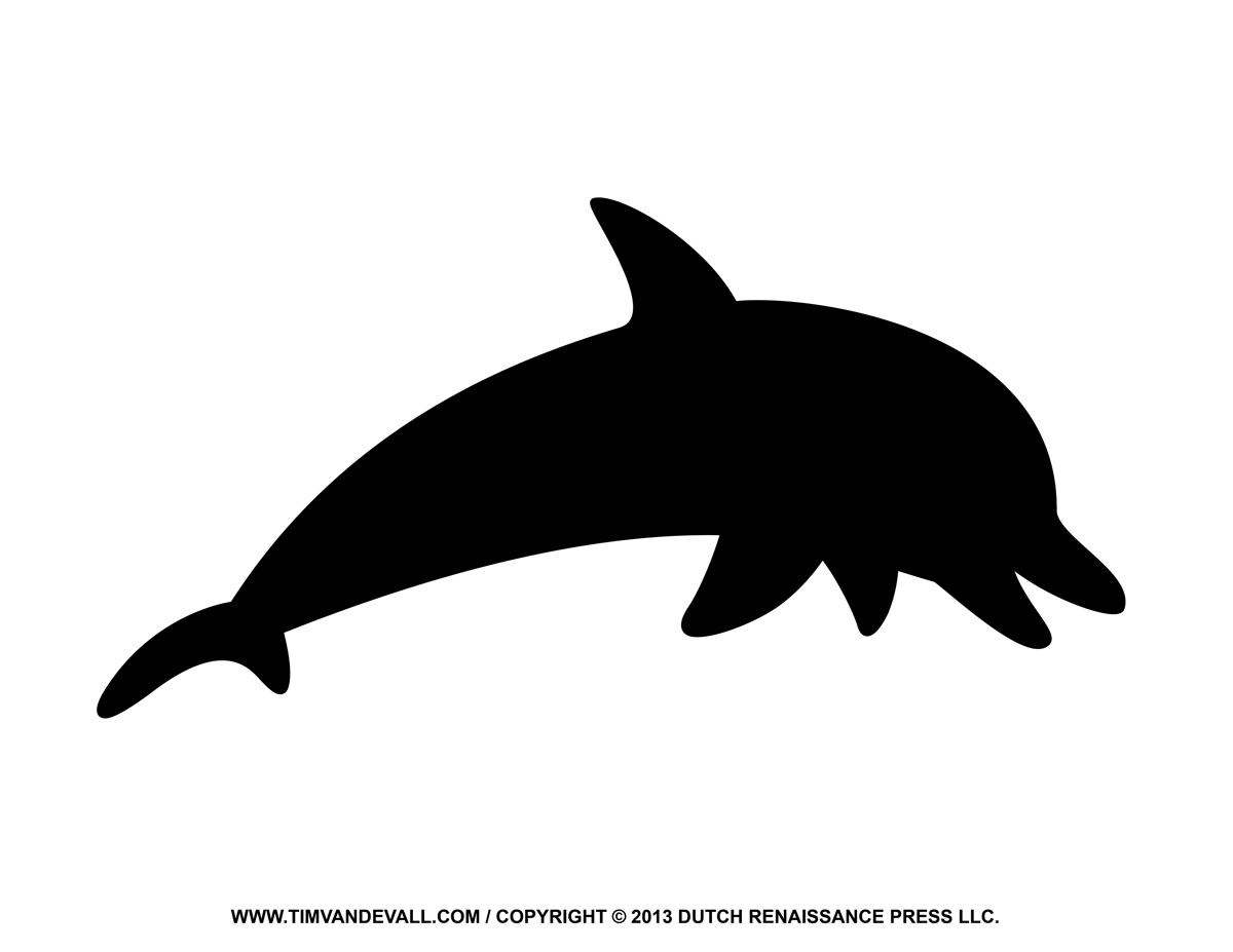 Dolphin silhouette clipart