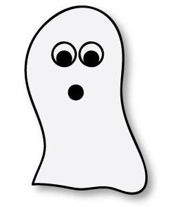 Free ghost clip art and printable booed signs just for you