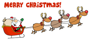 Free santa clip art image santa saying merry christmas