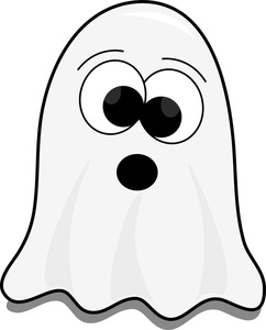 Ghost clipart image cute little cartoon ghost on halloween