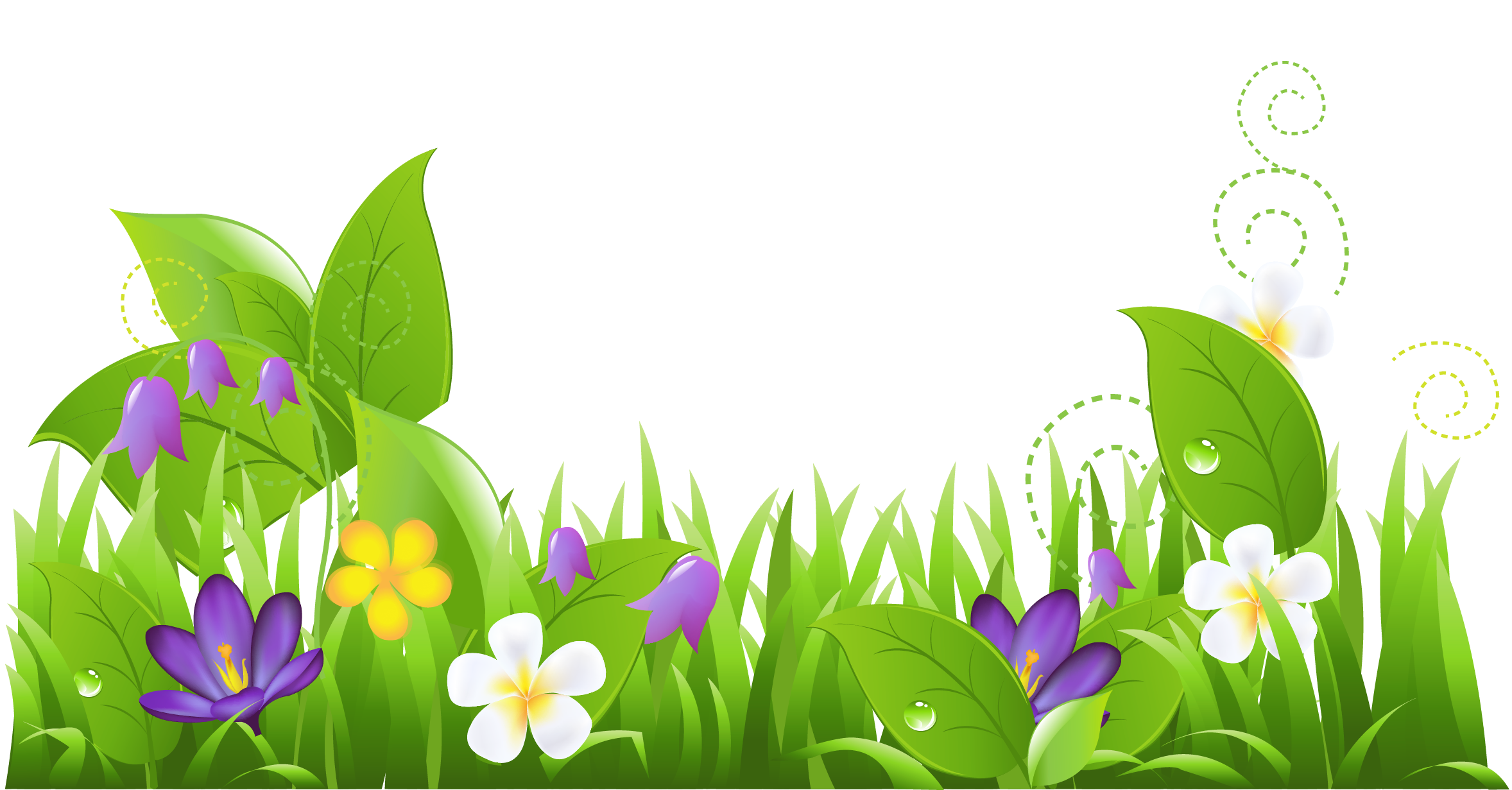Grass and flowers clipart clipart clipart