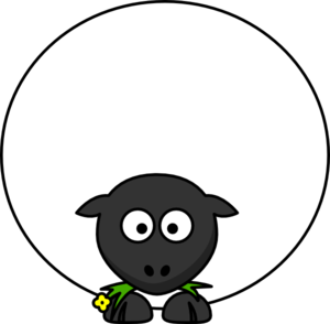 Large image of sheep clipart