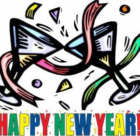 New year 5 clipart images on new year