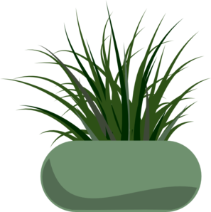 Potted grass clip art at vector clip art online