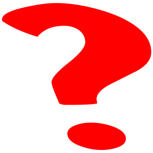 Question mark red signs symbol icons oversized clip art