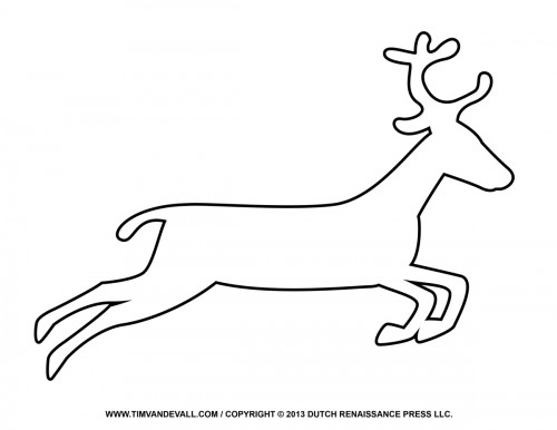 Reindeer coloring page pictures clip art