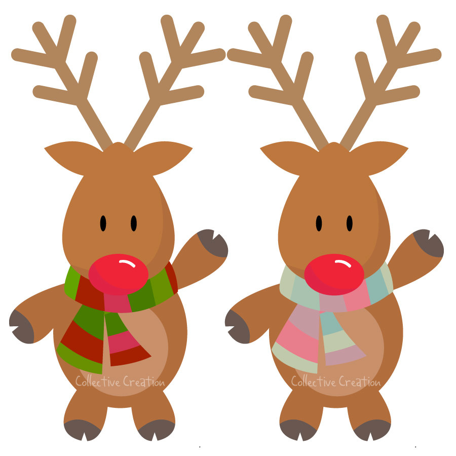 Rudolph reindeer clipart