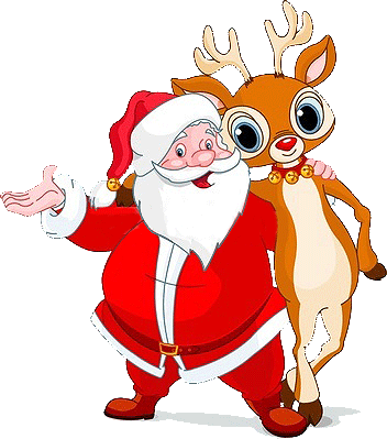 Santa reindeer pictures free clip art and backgrounds for