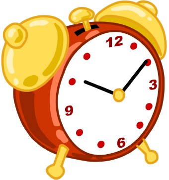 Time clock clipart