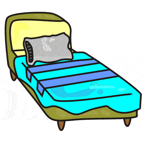 Bed house furniture clipart