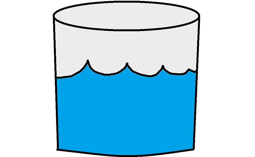 Cup of water clipart