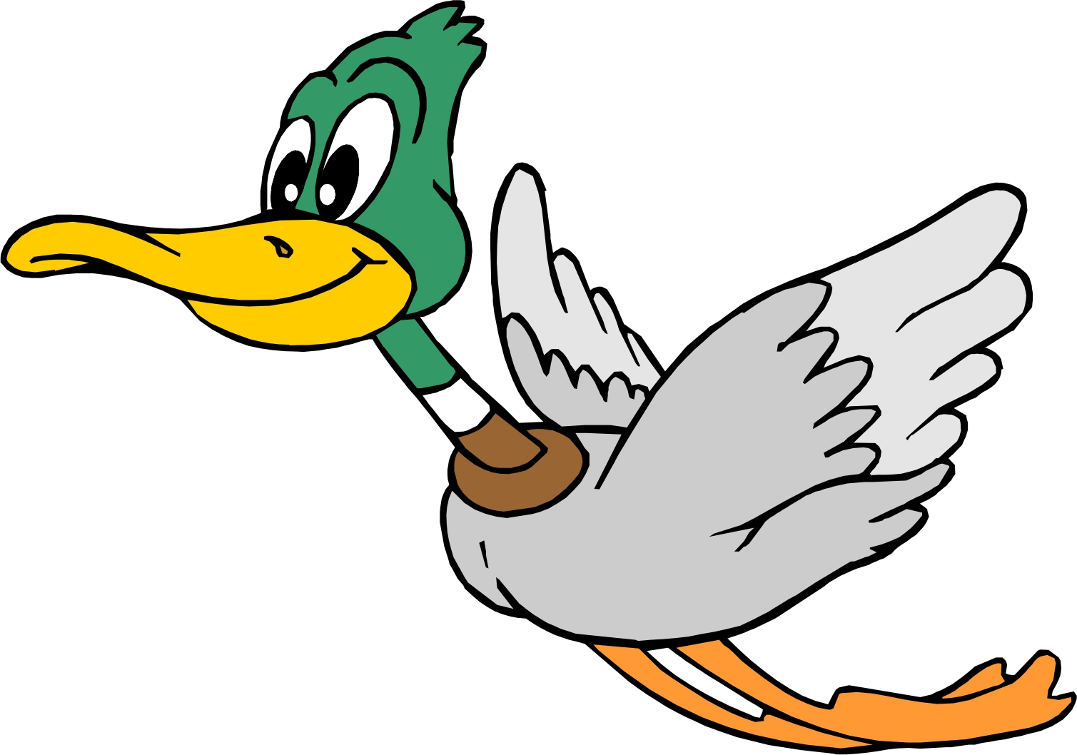 Flying duck clipart free clipart images