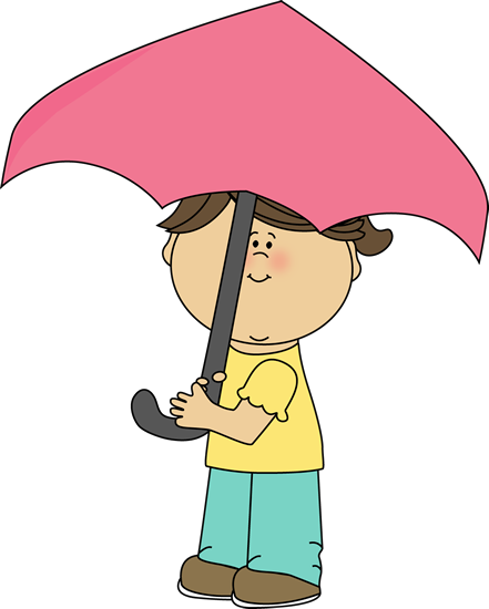 Little girl with an umbrella clip art little girl with an