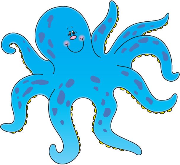 Octopus clipart 6
