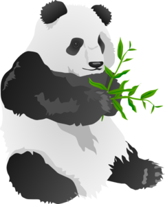 Panda bear clip art at vector clip art online royalty