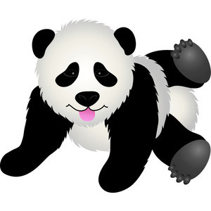 Panda bear clipart