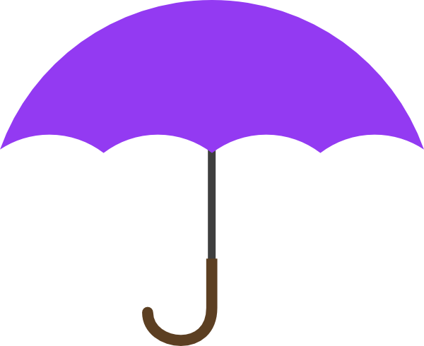 Purple umbrella clipart clipart 2