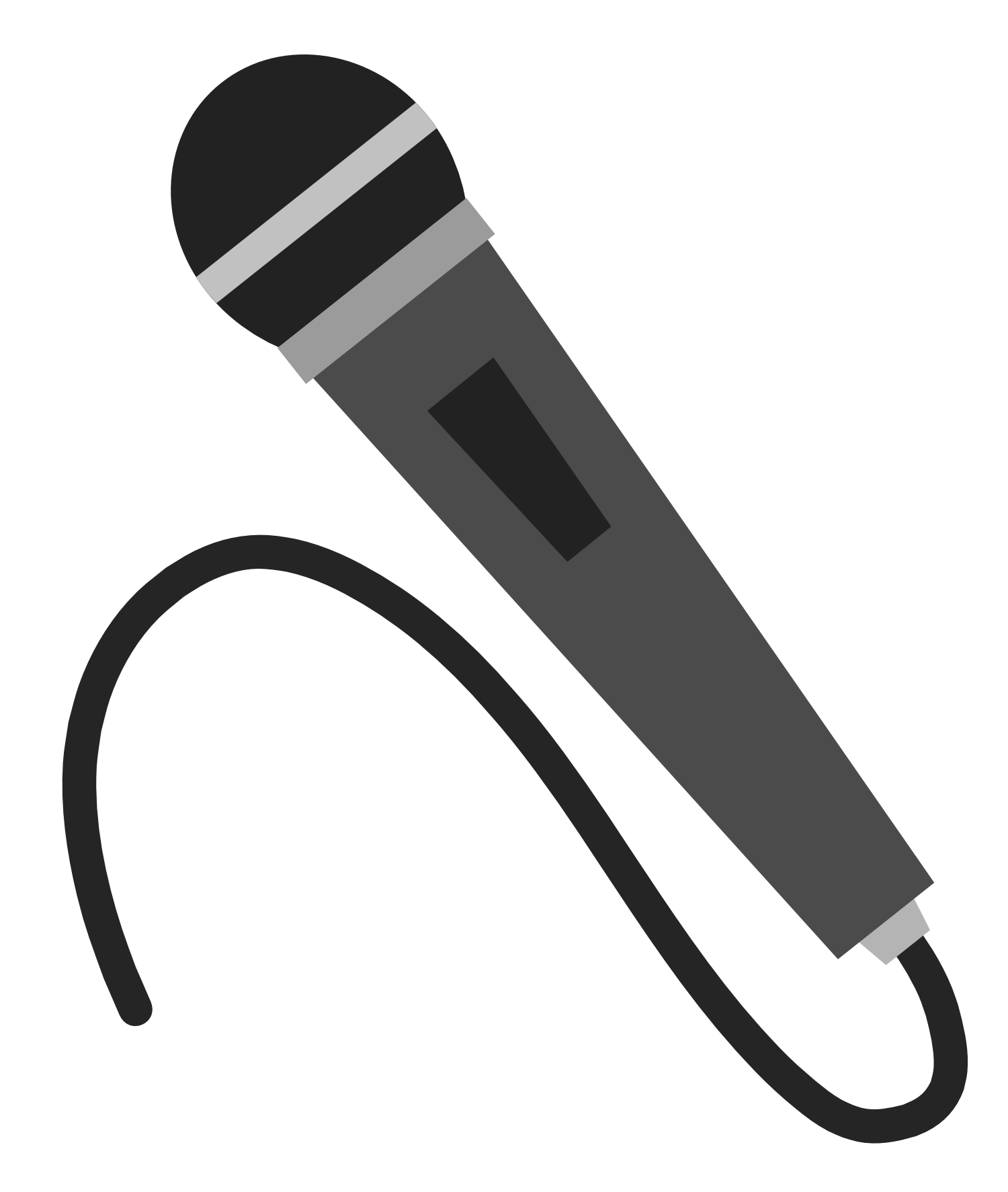 Radio microphone free clipart images