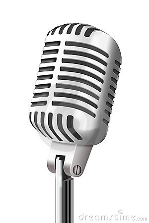 Vintage microphone at clkercom vector online clipart free clip