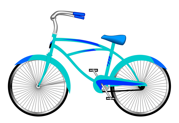 Bike bicycle with basket clip art 5 images leggereinsilenzioblog