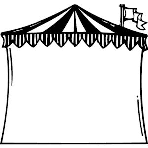 Circus tent frame clipart cliparts of circus tent frame free