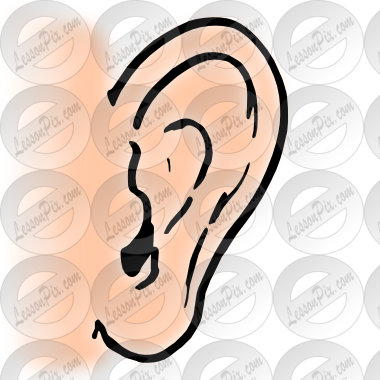 Ear picture for classroom therapy use great ear clipart