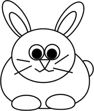 Easter bunny clip art 3