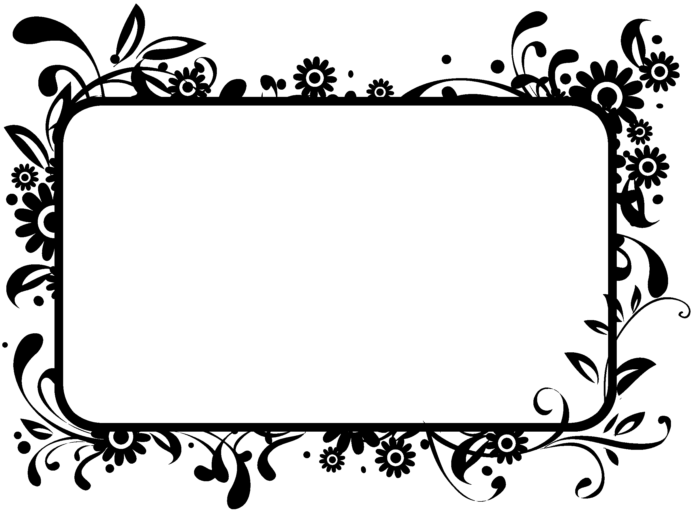 Frame borders on graphics fairy vintage clip art and black