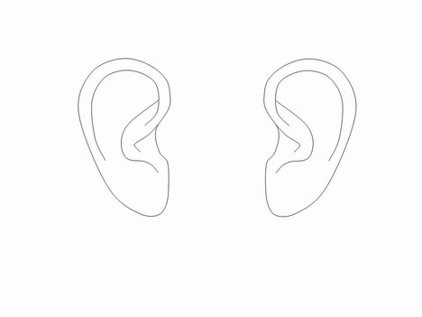 Listening ears clip art