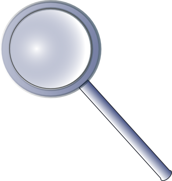 Magnifying glass clip art free vector
