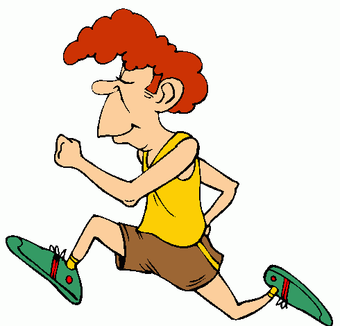 People running clipart