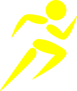 Picture of a man running clipart