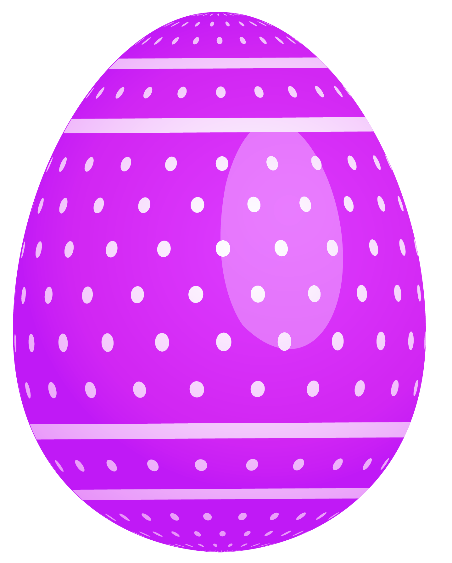 Purple dotted easter egg clipart 0