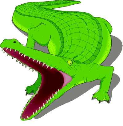 Alligator clip art 