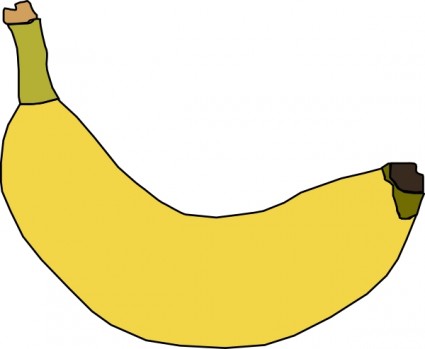 Banana clip art free vector in open office drawing svg svg