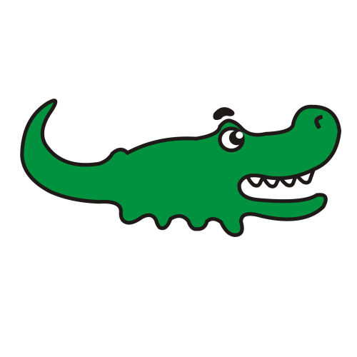 Clipart of an alligator clipart
