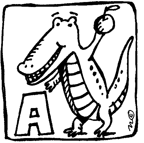 Free clip art alligator clipart