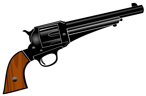 Gun pistol vector clipart