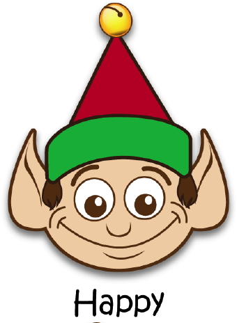 Happy elf clipart