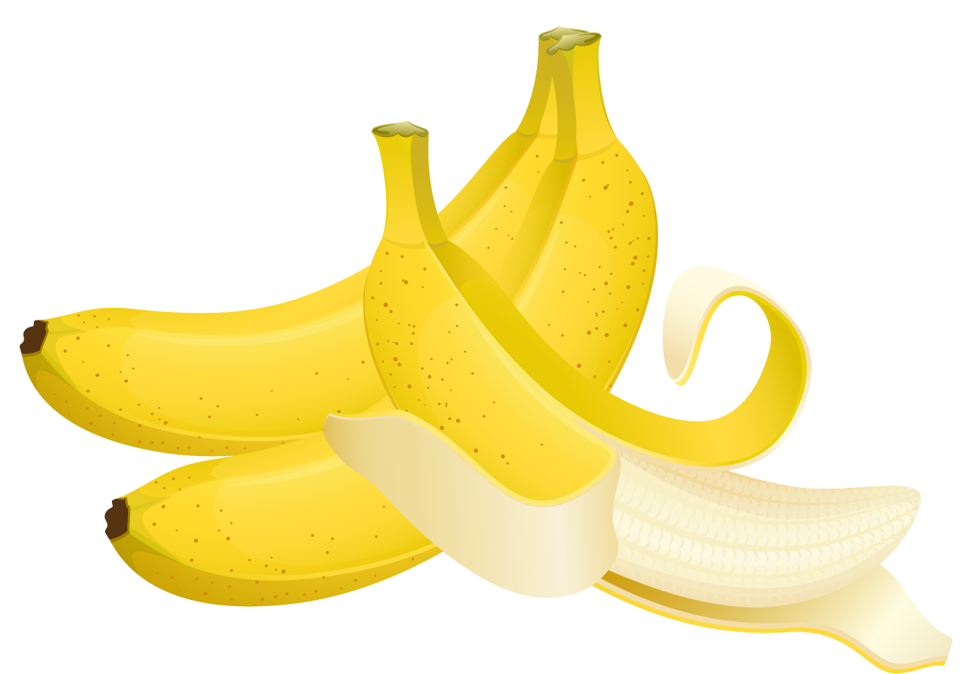 Large painted bananas clipart 0