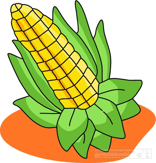 Thanksgiving clipart corn color background classroom clipart