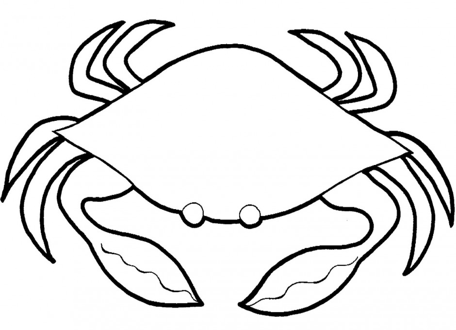 Crab clipart black and white