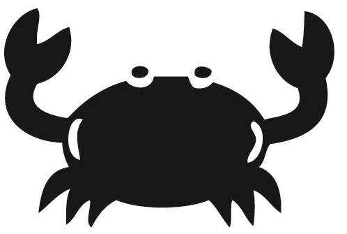 Crabby crab clipart