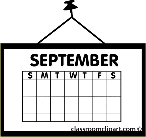 September calendar clipart west arundel creative arts