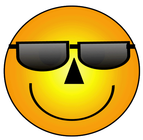 Smiley sunglasses clipart