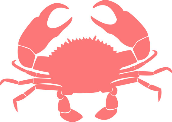 Top view of a crab clip art clipart
